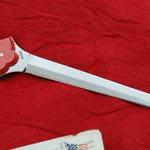 Mother of Pearl And African Pink Ivory 
Letter opener. Stock removal A2 tool steel